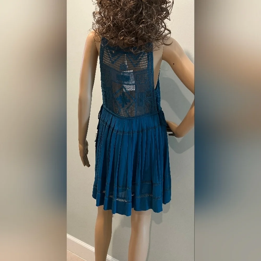 Free People Emily Dress in Dark Teal Size Small New With Tags‎